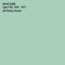 #A9CEBB - Spring Rain Color Image